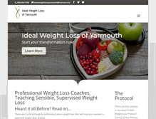 Tablet Screenshot of idealweightlossofyarmouth.com